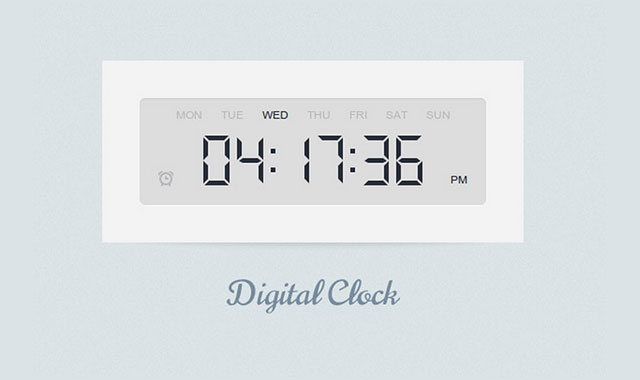 html5超逼真带定时功能的电子数字时钟